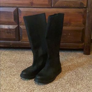 🆕 SOREL black leather tall waterproof boots- 8.5